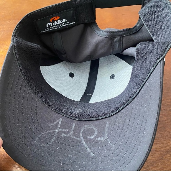 Autographed John Peel Fitness iFit Baseball Cap Black Tri Tech Hat SPF 30 - Picture 8 of 8